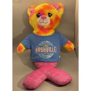 Build A Bear Mermaid Magical Mer-bear Plush Stuffed 17" With Nashville Shirt